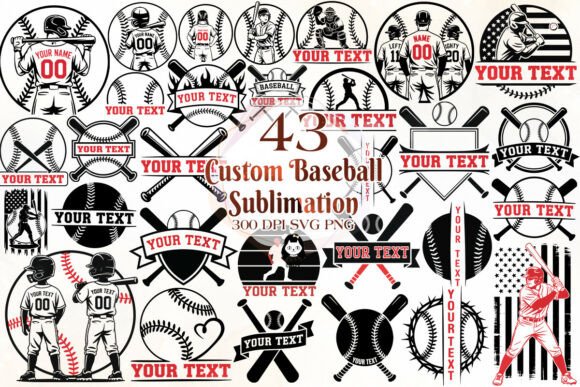 Custom Baseball Sublimation SVG PNG