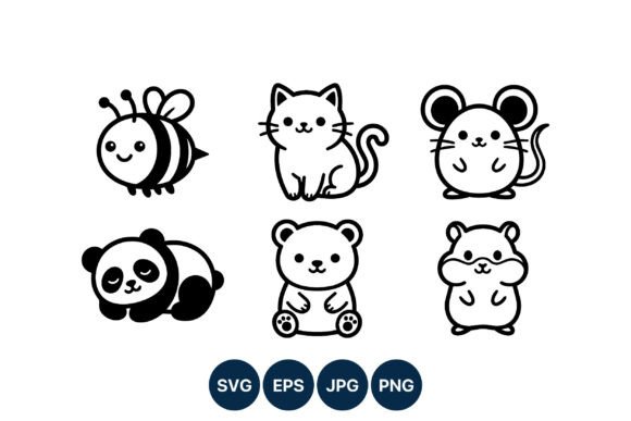 Cute Bee Cat Mouse Panda Bear Hamster