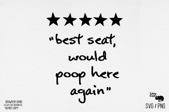 Funny Bathroom Review SVG PNG