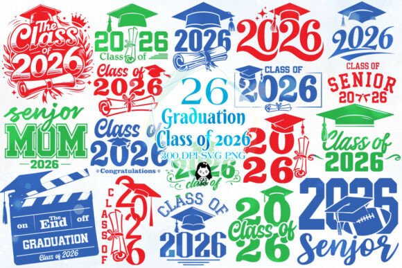 Graduation Class of 2026 SVG PNG