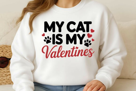 My Cat is My Valentines PNG