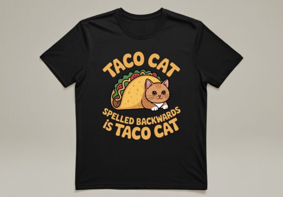 Tacocat Spelled Backwards Shirt Taco Cat
